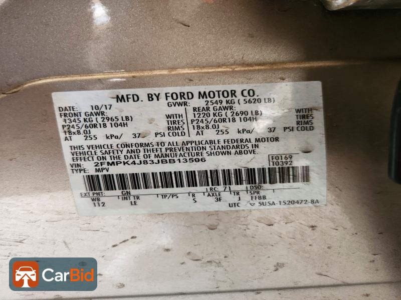 2018 Ford EDGE 2FMPK4J83JBB13506, фото 12