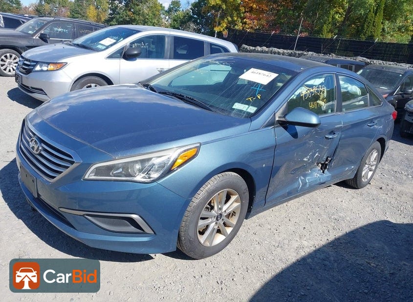 2016 Hyundai SONATA 5NPE24AF0GH319177, фото 2