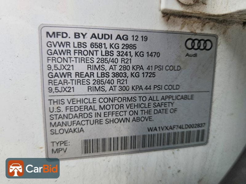 2020 AUDI Q7 PRESTIGE, фото 13
