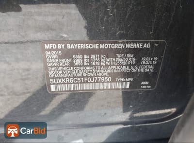 2015 BMW X5 XDRIVE50I, фото 9