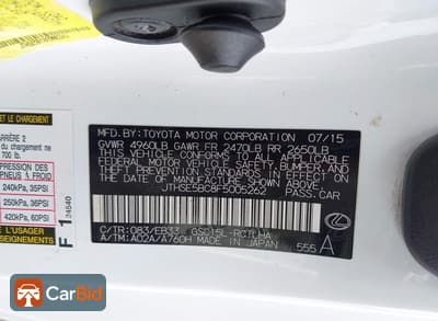 2015 Lexus RC 350 JTHSE5BC8F5005262, фото 9