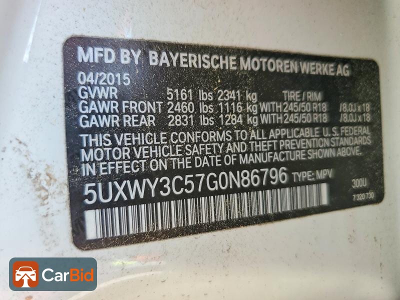 2016 BMW X3 XDRIVE28D, фото 13