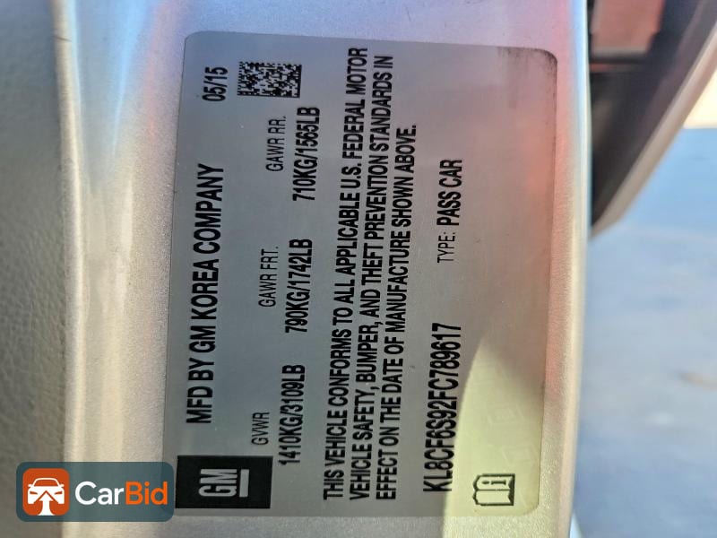 2015 CHEVROLET SPARK 2LT, фото 12