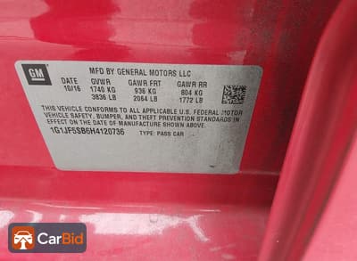2017 Chevrolet SONIC 1G1JF5SB6H4120736, фото 9