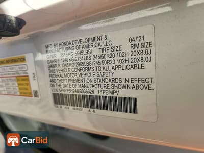 2021 Honda PILOT 5FNYF5H24MB035328, фото 13