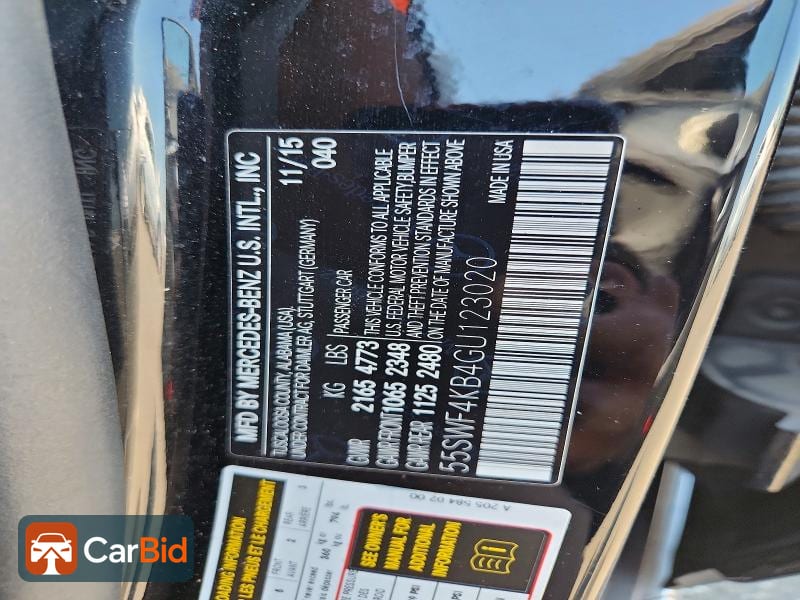 2016 Mercedes-Benz C 55SWF4KB4GU123020, фото 12