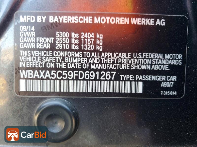 2015 BMW 535 D, фото 12