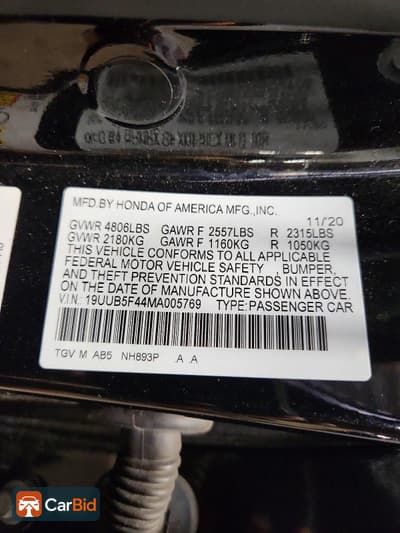 2021 Acura TLX 19UUB5F44MA005769, фото 12