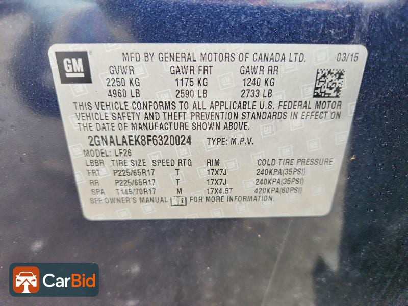2015 Chevrolet EQUINOX 2GNALAEK8F6320024, фото 13