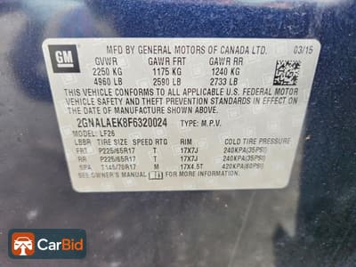 2015 Chevrolet EQUINOX 2GNALAEK8F6320024, фото 13