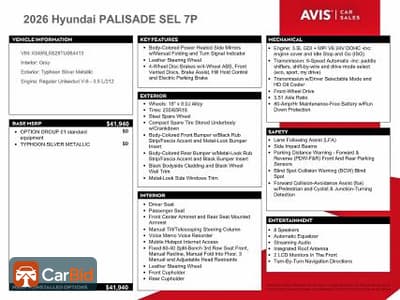 2026 Hyundai PALISADE KM8RL5S29TU064413, фото 12