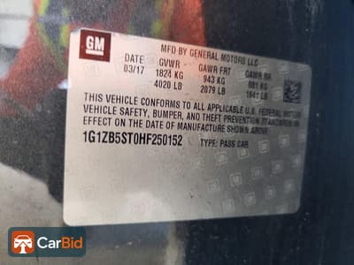 2017 Chevrolet MALIBU 1G1ZB5ST0HF250152, фото 12