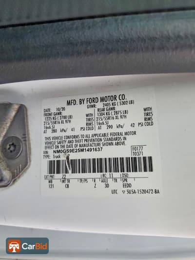 2021 Ford TRANSIT CONNECT NM0GS9E25M1491637, фото 13