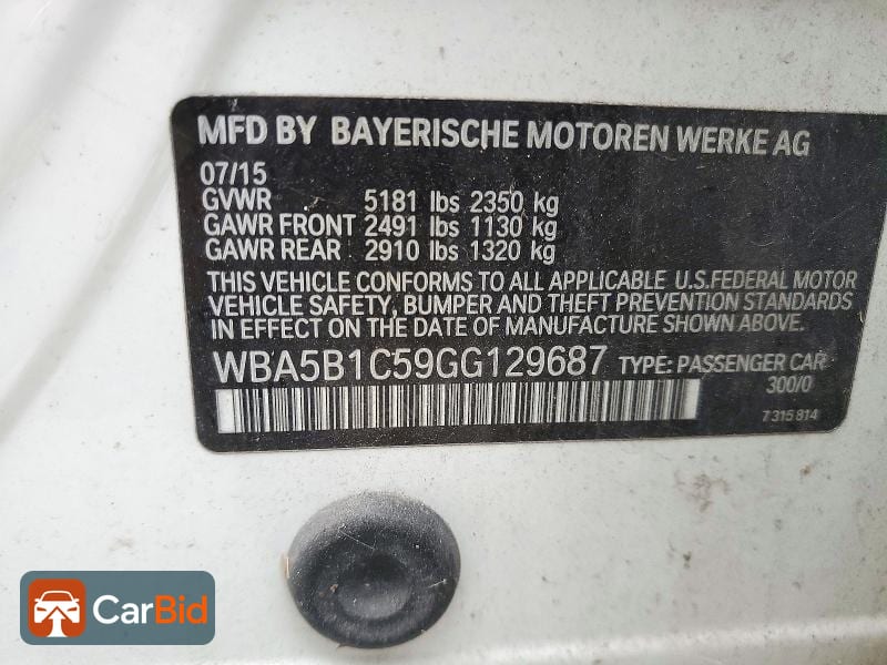 2016 BMW 535 I, фото 12