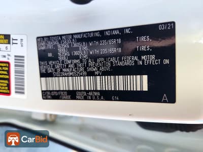 2021 TOYOTA HIGHLANDER LE, фото 13