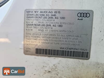 2015 AUDI Q5 PREMIUM, фото 12