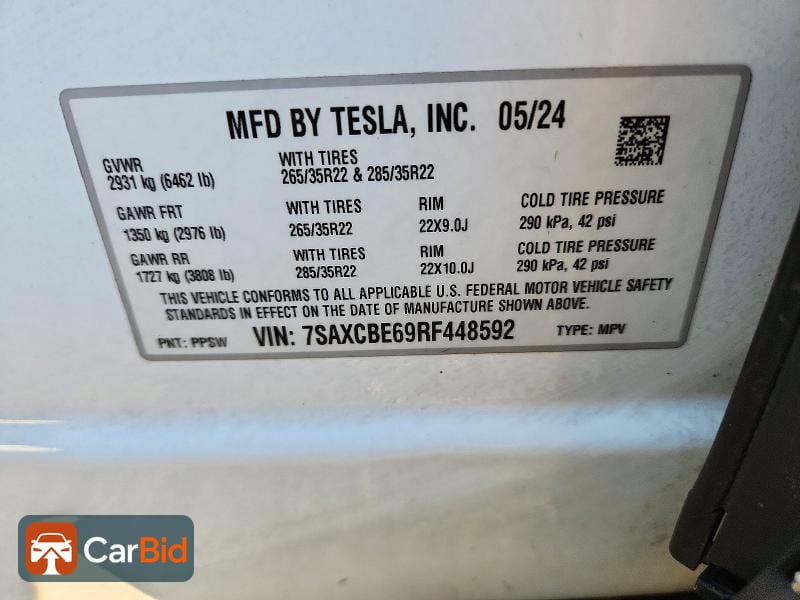 2024 TESLA MODEL X, фото 12