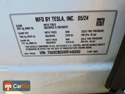 2024 TESLA MODEL X, фото 12