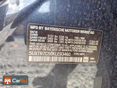 2019 BMW X3 SDRIVE30I, photo 13