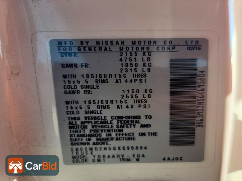 2016 Chevrolet CITY EXPRESS 3N63M0ZN5GK695804, фото 13