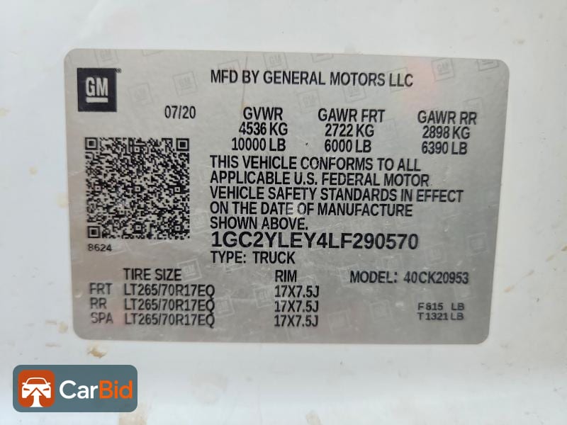 2020 CHEVROLET SILVERADO K2500 HEAVY DUTY, фото 12