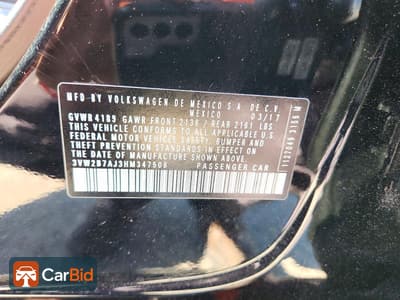 2017 VOLKSWAGEN JETTA S, фото 12