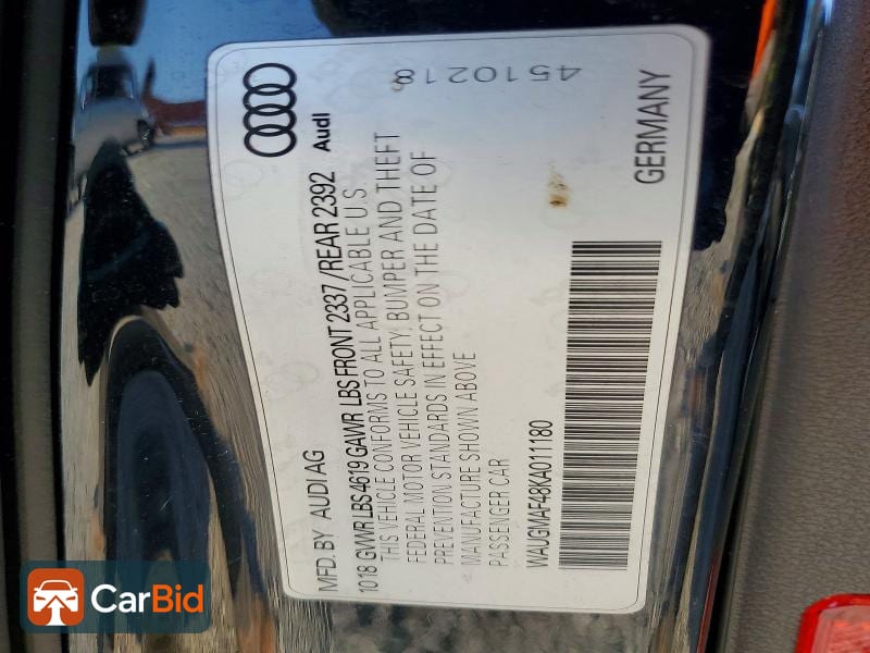 2019 AUDI A4 PREMIUM, фото 12