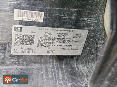 2018 CHEVROLET TAHOE K1500 LS, фото 12