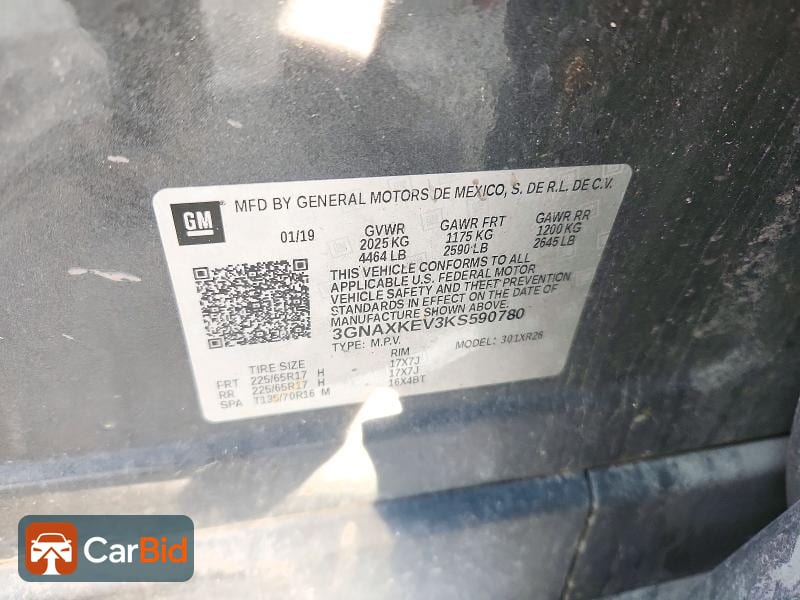 2019 CHEVROLET EQUINOX LT, фото 14