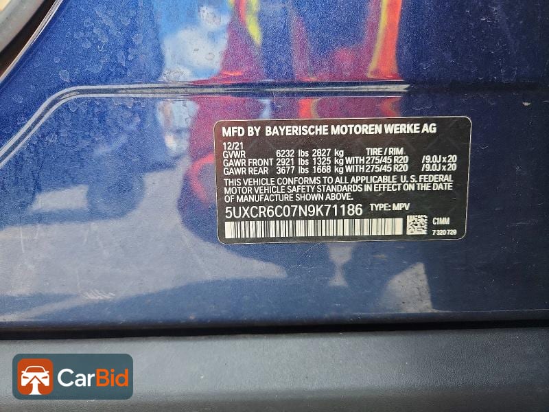 2022 BMW X5 5UXCR6C07N9K71186, фото 13