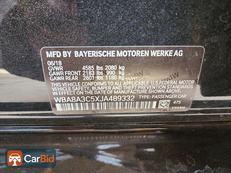 2018 BMW 320 XI, фото 12