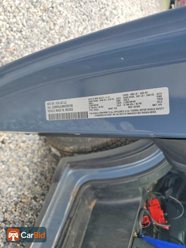 2021 RAM PROMASTER 3500 3500 HIGH, фото 13