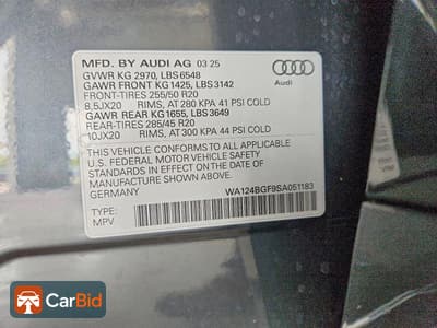 2025 AUDI Q6 E-TRON PREMIUM PLUS, фото 13