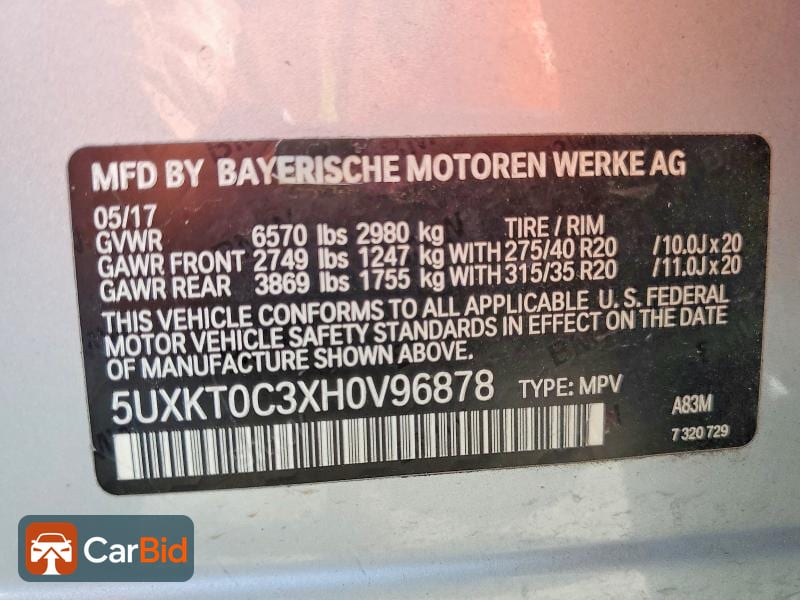 2017 BMW X5 XDR40E, фото 13