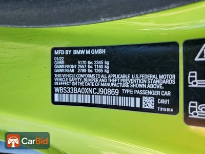 2022 BMW M4 COMPETITION, фото 12