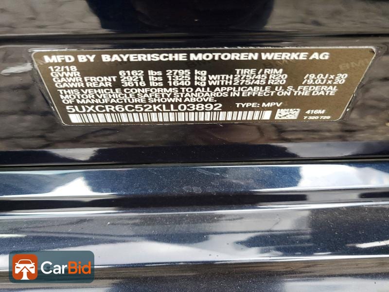 2019 BMW X5 XDRIVE40I, фото 13