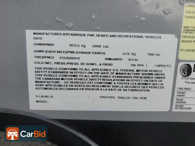 2016 HEARTLAND CYCLONE, фото 10