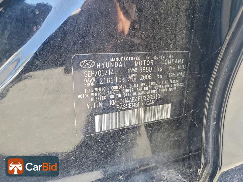2015 HYUNDAI ELANTRA SE, фото 12