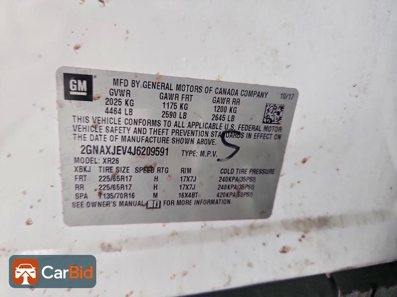 2018 CHEVROLET EQUINOX LT, фото 13