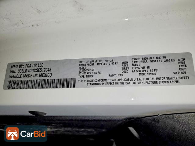2025 RAM PROMASTER 2500, фото 13