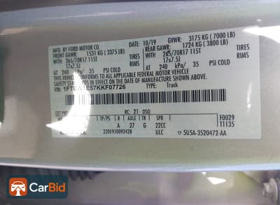2019 Ford F-150 1FTEW1E57KKF07726, фото 9