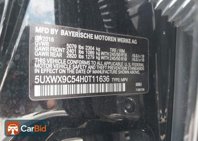 2017 BMW X3 5UXWX9C54H0T11636, фото 9